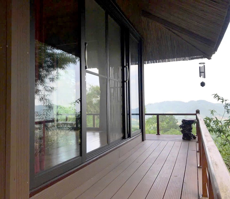 Cửa lưới chống muỗi lắp vị trí cửa đi tại Hà Đông