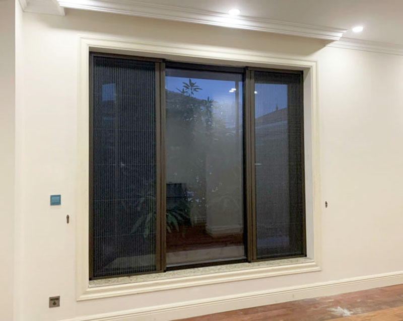 cửa muỗi xếp ngang lắp cho cửa sổ tại nam từ liêm