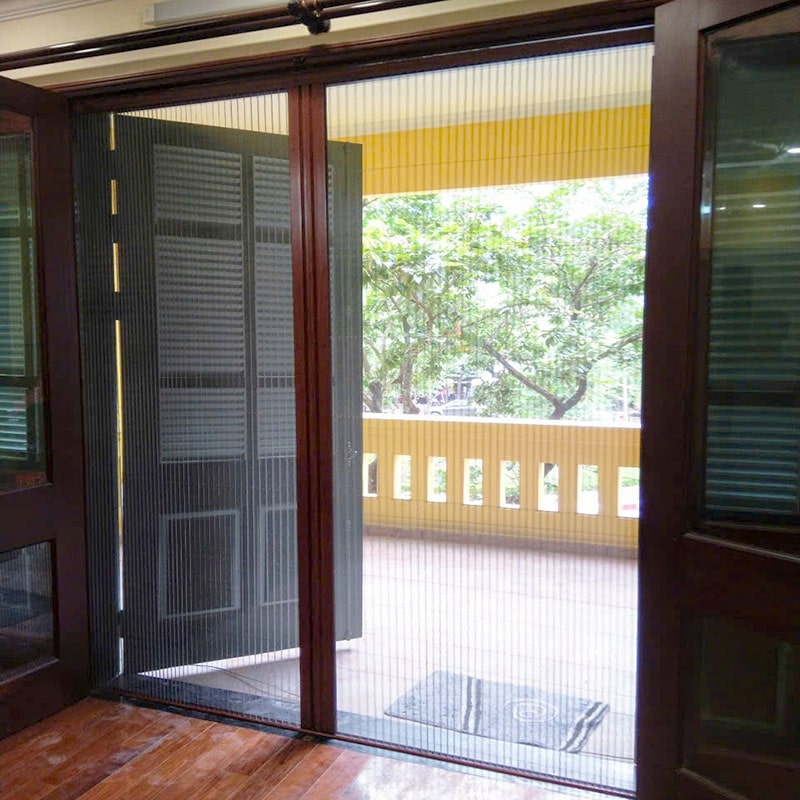 cửa chống muỗi dạng xếp cho cửa đi