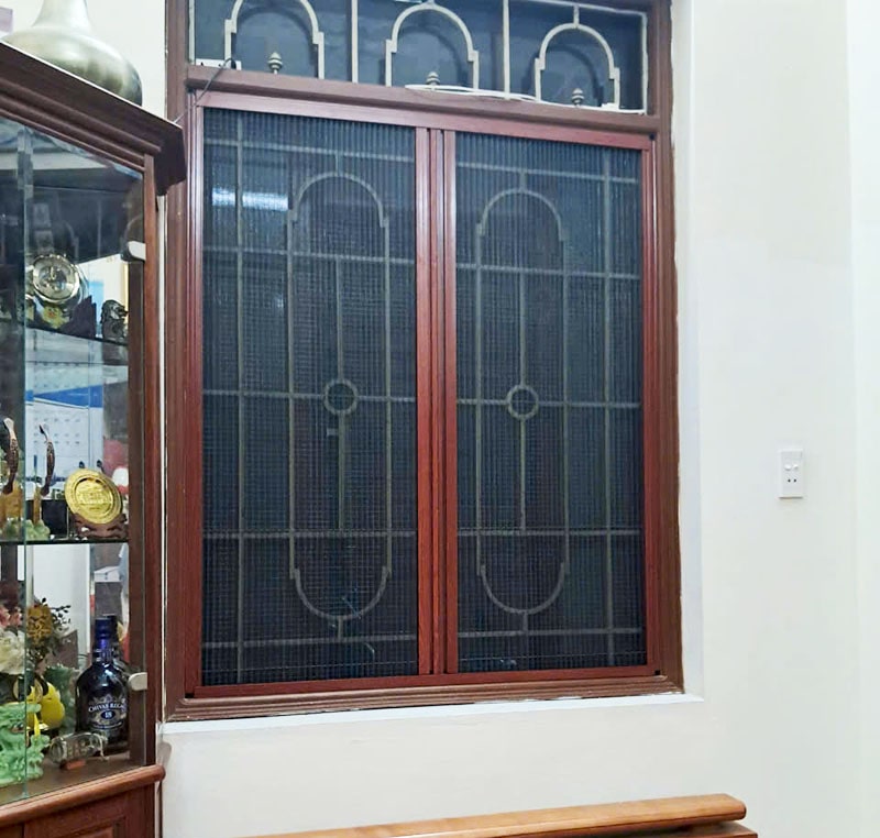 cửa chống muỗi xếp lắp cửa sổ tại Hoàng Mai
