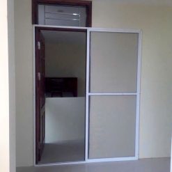 cửa chống muỗi hòa phát lùa ngang DL01 , màu trắng