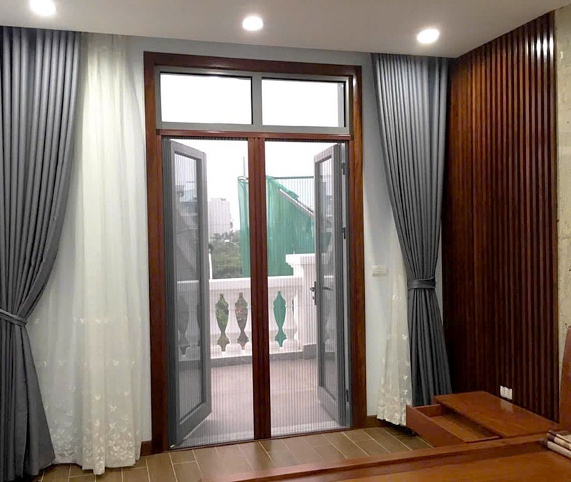 thực tế cửa chống muỗi vị trí cửa đi tại cầu giấy