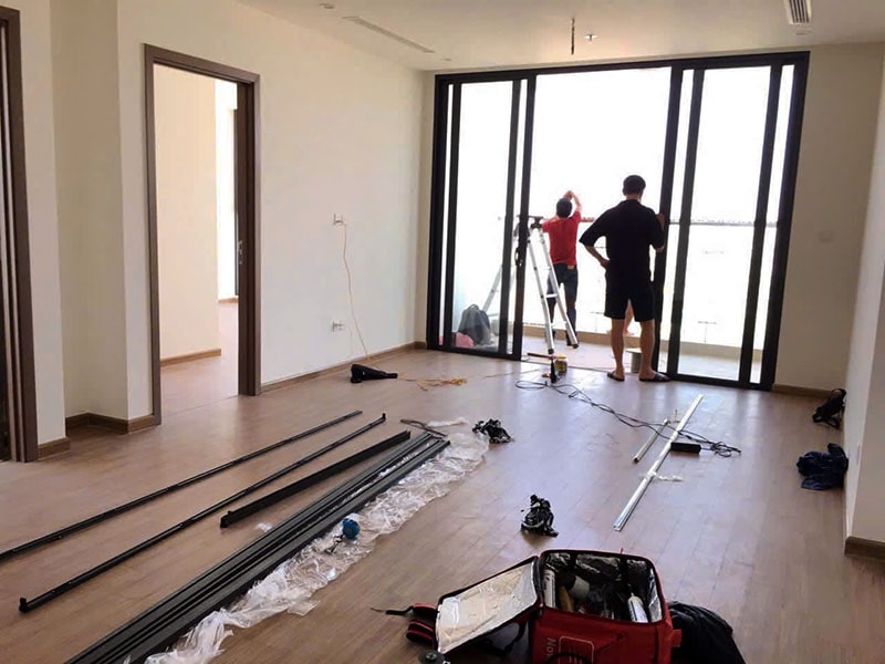 Thợ thi công cửa lùa chống muỗi tại nguyễn huy tưởng thanh xuân