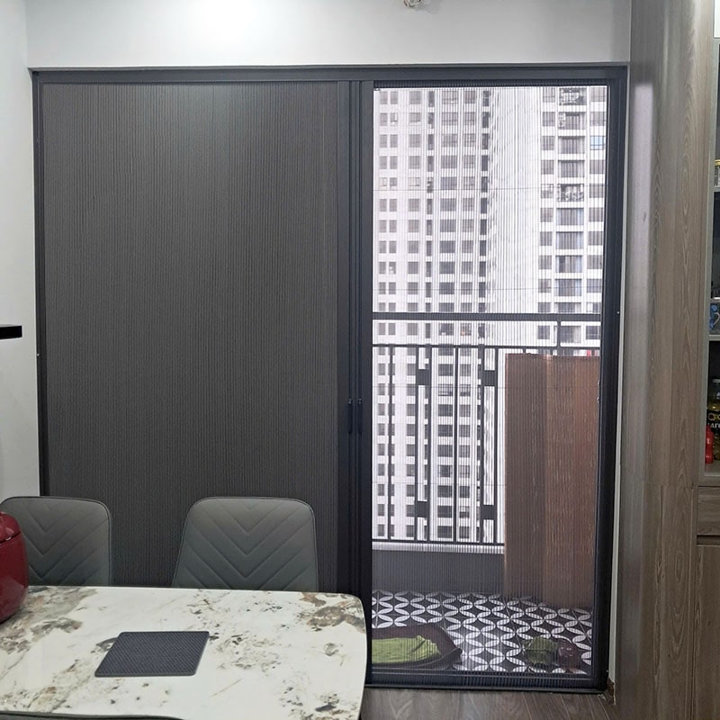 Cửa lưới dạng xếp gấp nếp 
