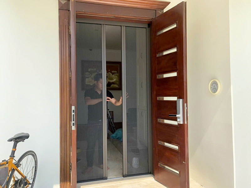 cửa lưới chống muỗi lắp tại nam an khánh hoài đức 