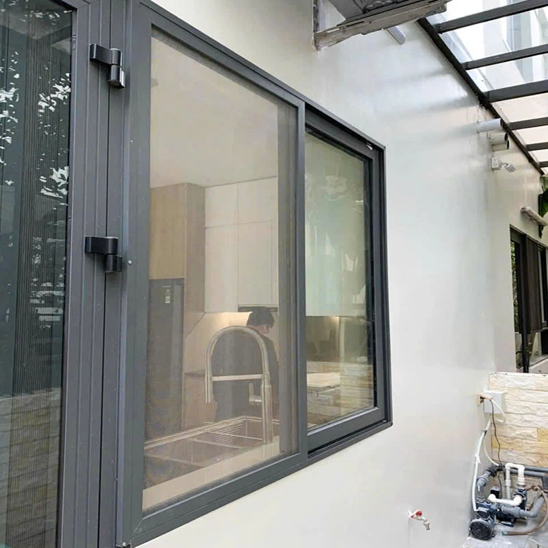 cửa chống muỗi lùa ngang sợi inox