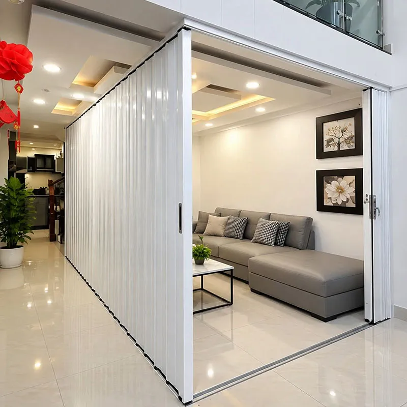 vách chia phòng lá nhôm trắng cho nhà phố
